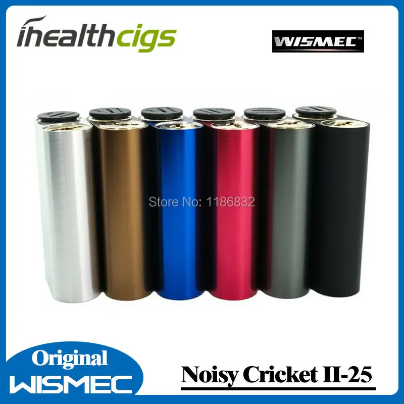 

100% Original Wismec Noisy Cricket II-25 Box Mod Dual 18650 Battery Alternative Operating Mode Updated of Noisy Cricket Mod