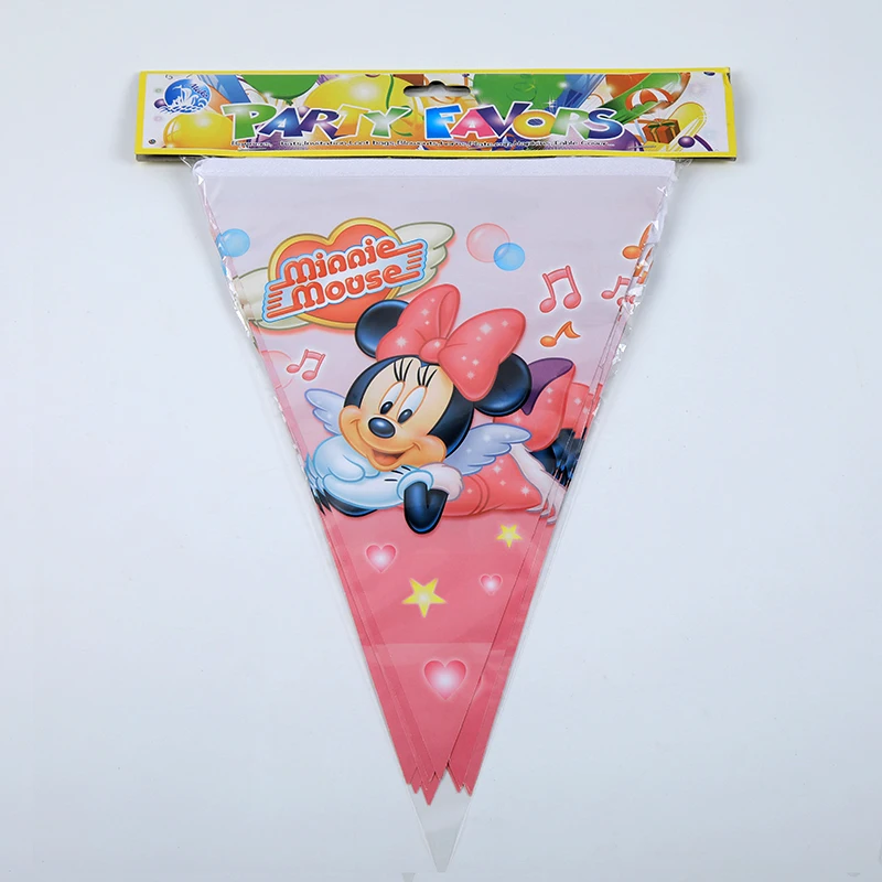 68Pcs\Lot Disney Minnie Mouse Disposable tableware birthday party decorations kids Cartoon theme party supplies