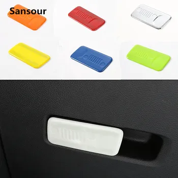 

Sansour 8 Color Newest Passenger Side Front Storage Box Button Trim Inner Chrome Kit ABS For Jeep Renegade Free Shipping
