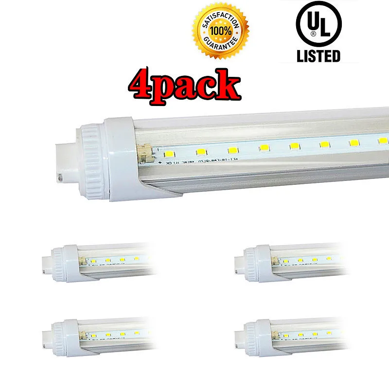 

4-Pack 40W T12 LED Tube Light Replacement 110w Fluorescent Tube R17d 8ft Daylight White 5500-6000k LED Tubes Shipping From US