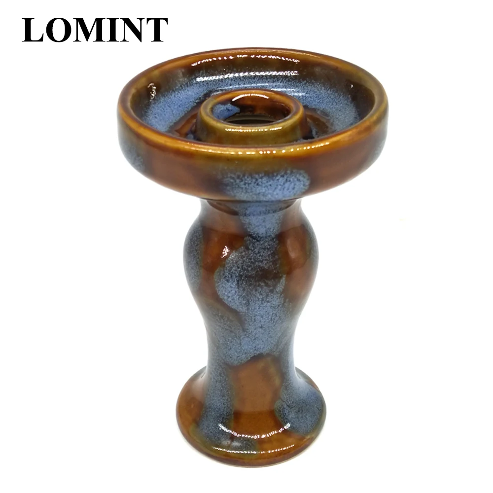 

LOMINT Brown Ceramic Hookah Bowl shisha Tobacco Bowl For Hookahs Chicha Narguile Accessories China Chinese Factory Wholesale