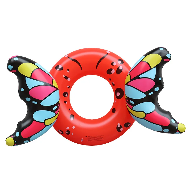 Inflatable Swimming Ring Adult Swimming Circle Pool Float Butterfly