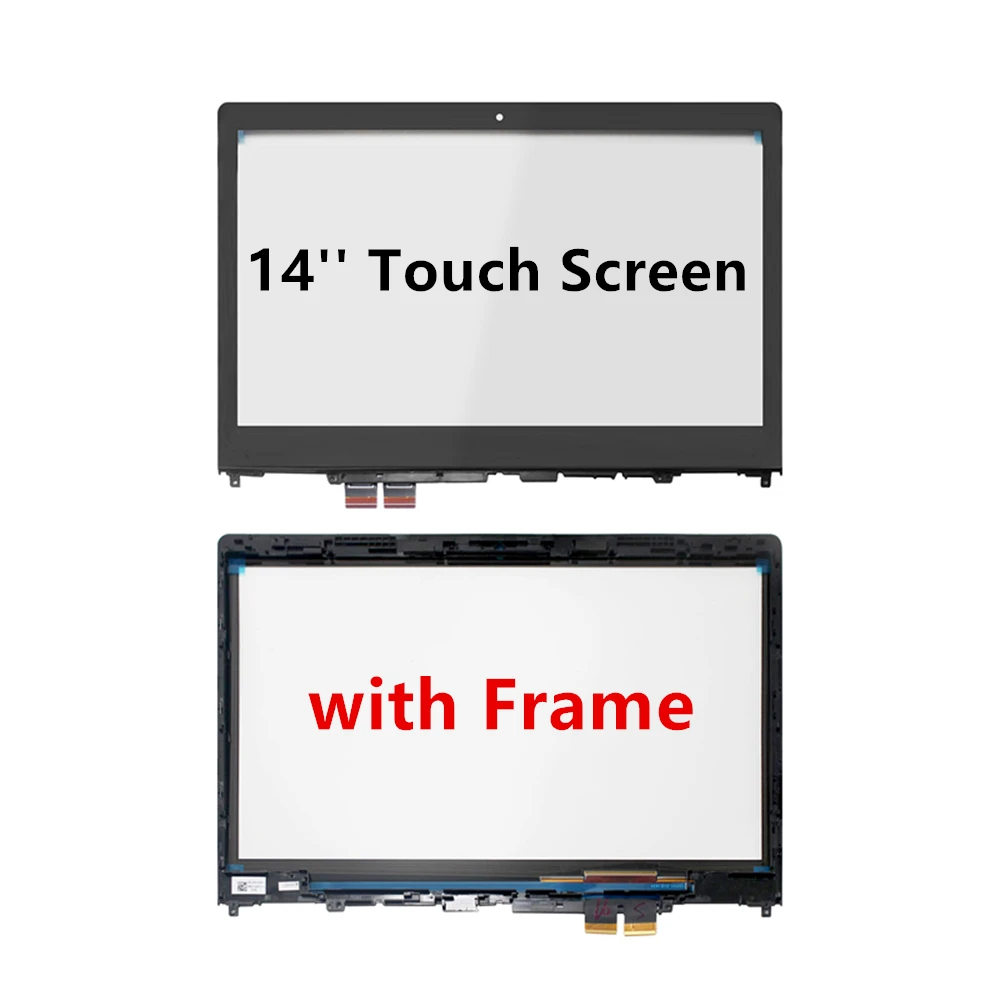 

FTDLCD 14'' Glass Panel Touch Screen Digitizer with Frame Repair Laptop For Lenovo Ideapad Flex 4-1470 80SA 4-1480 80VD