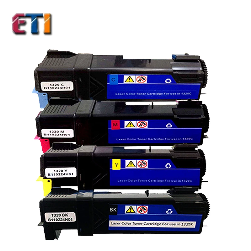 

4PK  ETI  1320 Toner Cartridge Set Compatible For Printer FOR Dell 1320 1320C 1320CN 1320DN.