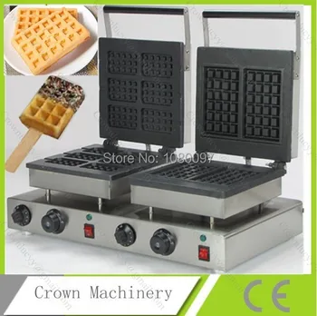 

Free Shipping Double heads rectangle Stick waffle maker& waffle machine for sale
