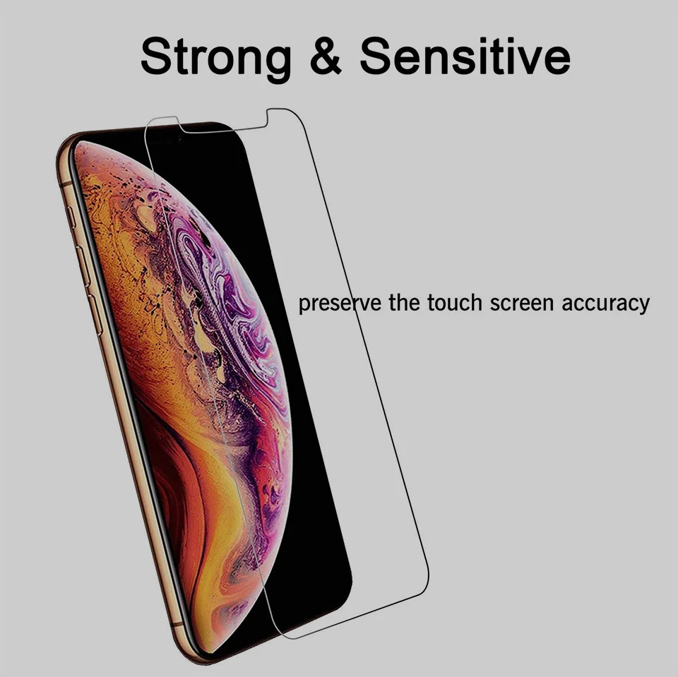 2 шт., закаленное стекло для iPhone X, XR, XS Max, 8, 7, 6, 6S Plus, защита для экрана 5, 5S, SE, защита для экрана, стекло для телефона, Verre, Tremp, Coque