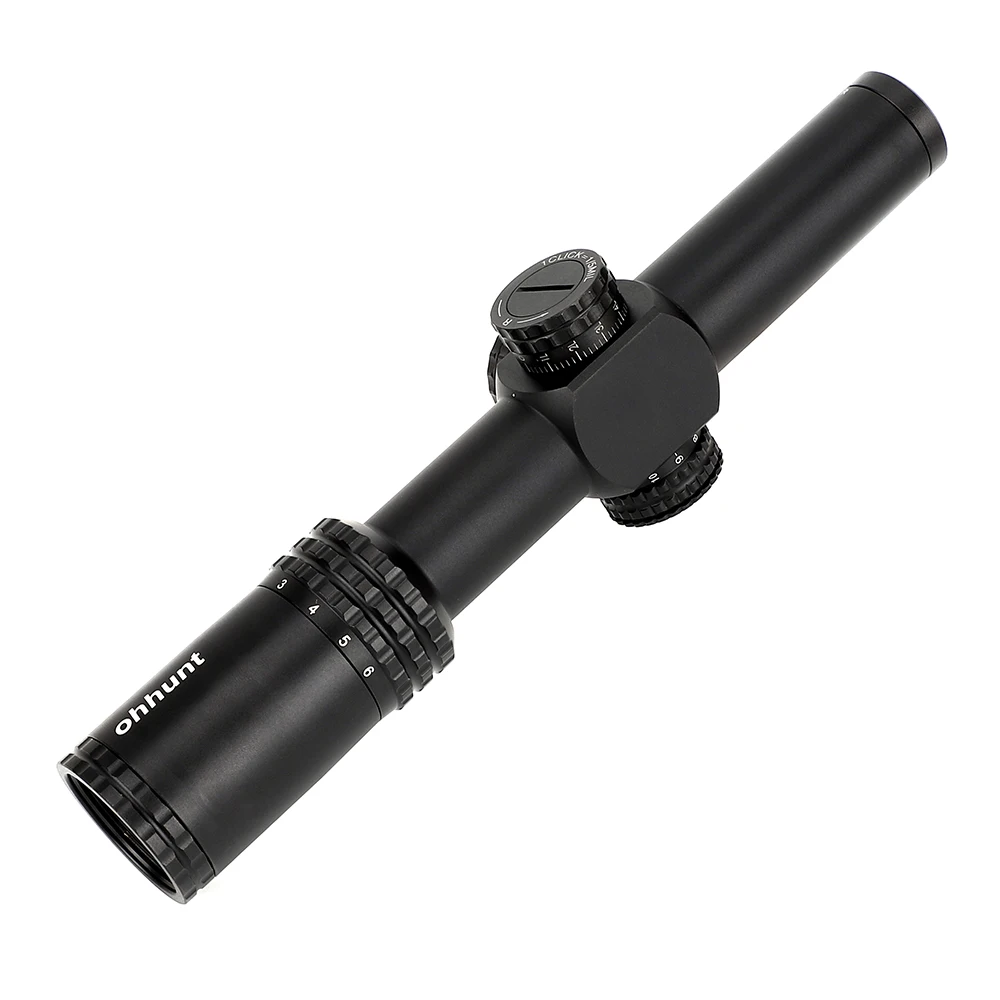 Ohhunt Guardian 1-6x24 ИК компактный прицел оптические прицелы стекло Сетка красный свет с башенками сброс Тактический стрельба прицел