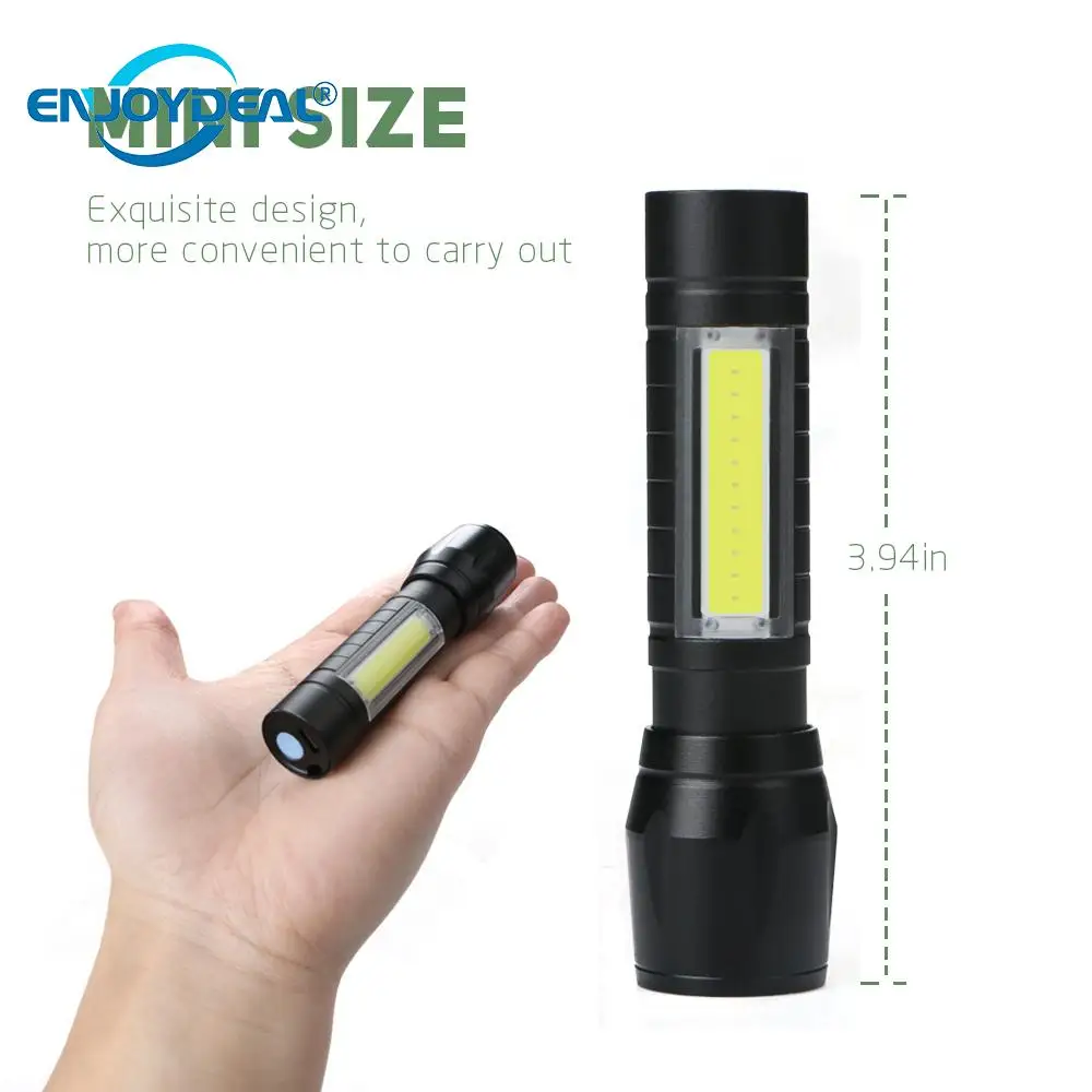 Супер яркий COB светодиодный фонарик фонарь лампа USB 2000LM XPE масштабируемый Cob