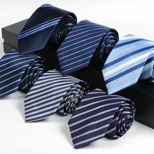 Высокое качество, 8 см, мужской галстук, деловой, для жениха, жениха, для мужчин, для свадьбы, в синюю полоску, повседневный галстук, галстуки, галстуки, Официальный галстук, мужской подарок