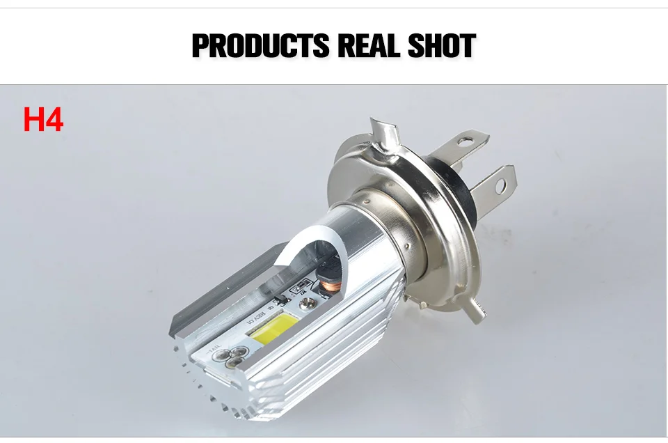 VooVoo Car Light BA20D  H4 LED HS1 COB Motorcycle Bike HiLo Headlight Lamp Bulb DC9-32V 6000K 8W Motorcycle Headlamp Bulbs   _01 (11)