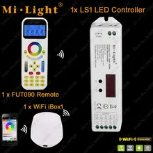 Mi.Light LS1 DC12V 24V 15A 4 in 1 Smart LED Controller for Single Color, CCT, RGB RGBW Strip + 2.4GHz Remote FUT090 + WiFi iBox1