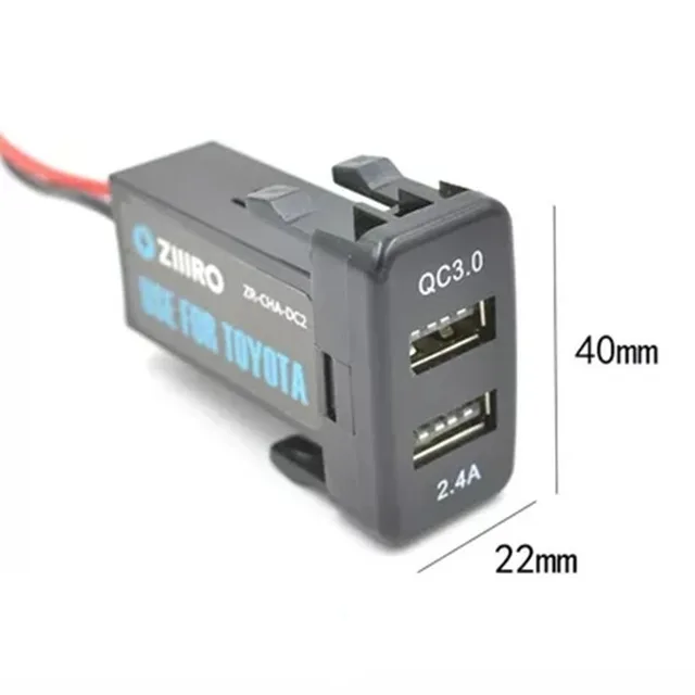 Двойной порт USB Автомобильное зарядное устройство с 1 портом QC3.0 поддержка