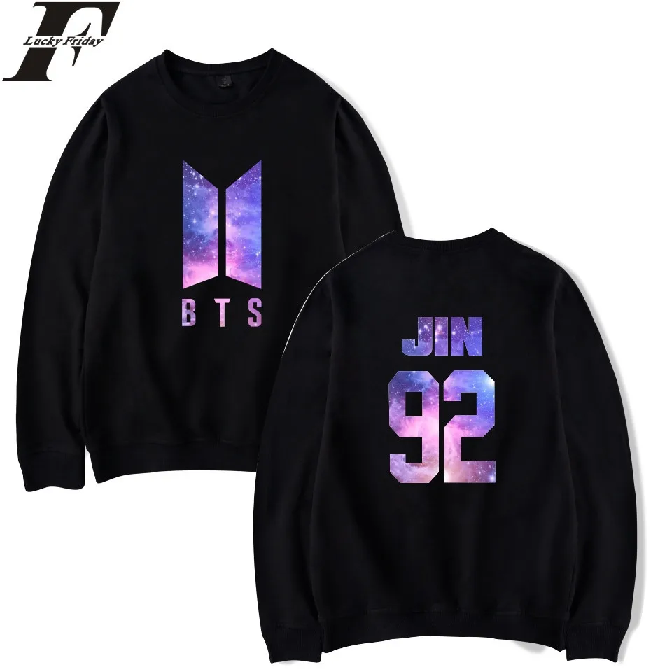 

DF LUCKYFRIDAYF New Starry Sky Kpop Hoodies Sweatshirt Women/Men Winter Women Hoodies Sweatshirts Kawaii Print Mulheres Clothes