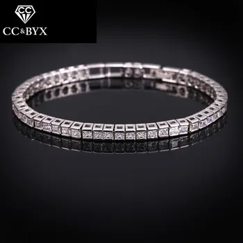 

CC Bracelets For Women Rhinestone Pageant CZ Diamant Crystal Charm Bangle Wedding Accessories Bridal Engagement Jewelry S0045