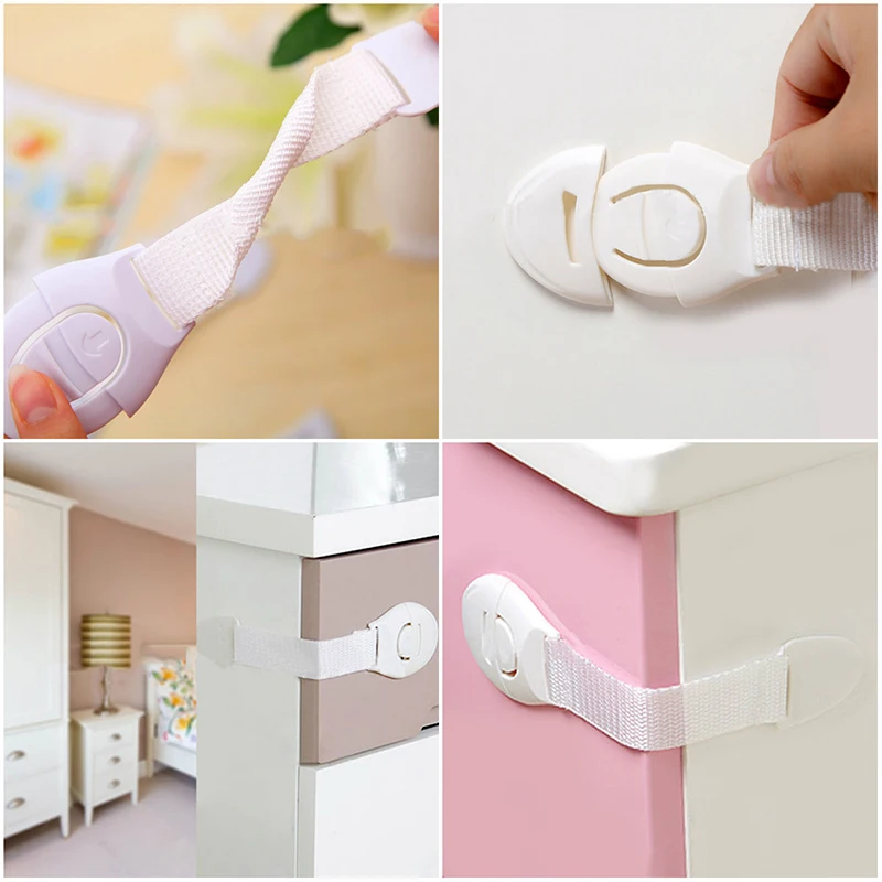Cabinet Safety Lock 10 pcs Child Infant Baby Kids Toddler Door Cabinet Drawer Cupboard Refrigerator Safety Lock