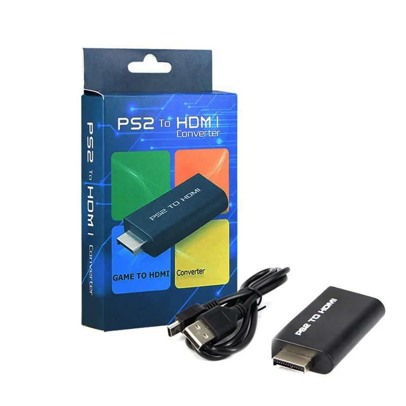 

blue than New PS2 to HDMI with 3.5mm audio video Converter connector adapter for HDTV support 480i 576i 480p with HDMI cable