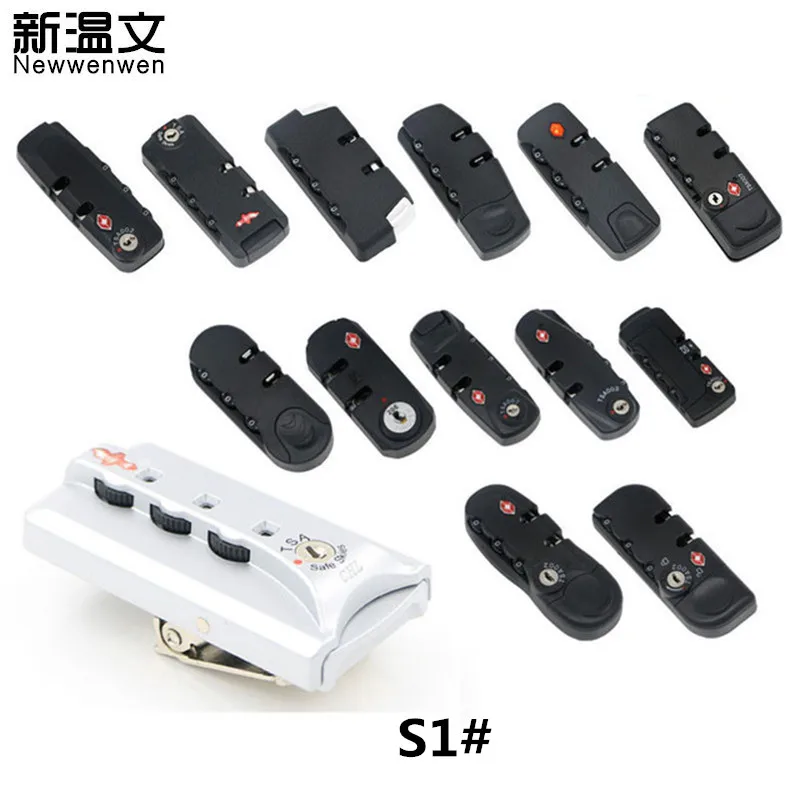 

TSA 3 Digit Combination Padlock Lock Luggage Suicase Travel Bag Code Lock S1#