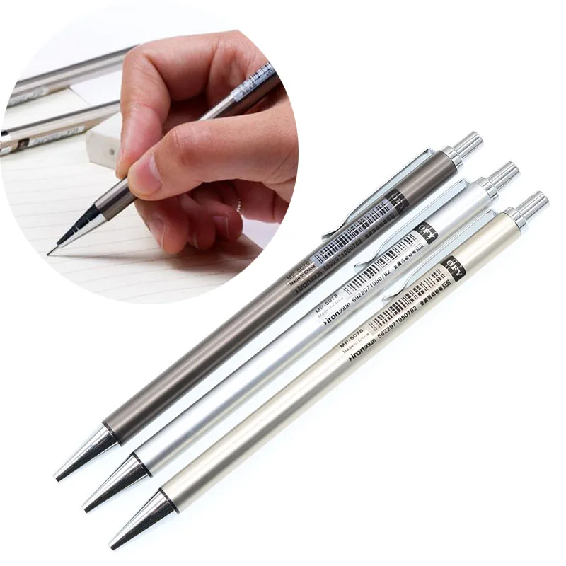 

Wholesale 0.5 / 0.7mm Iron Metal Mechanical Pencil Writing Board Child Student Gift Stationery School Office Supplies