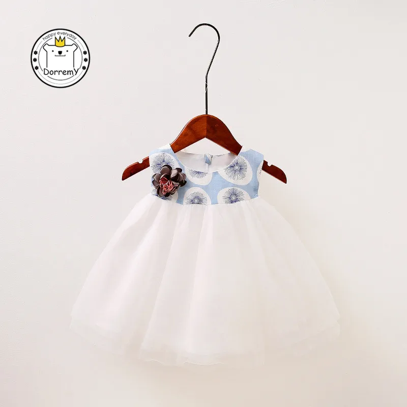 Baby Gilr Newborn Dress Summer 2017 Soft Lovely Cute Baby Sleeveless