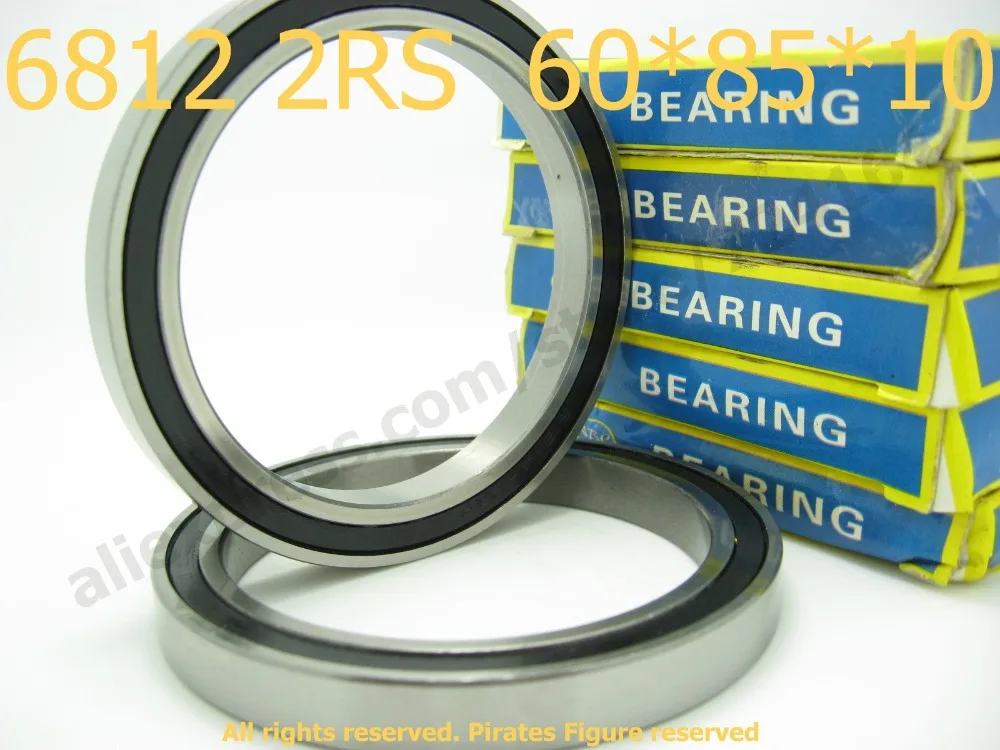 Factory Outlet High quality miniature deep groove ball bearing 6812 2RS 61812 2RS 6812 bearing 60*78*10 mm 4pcs/lot