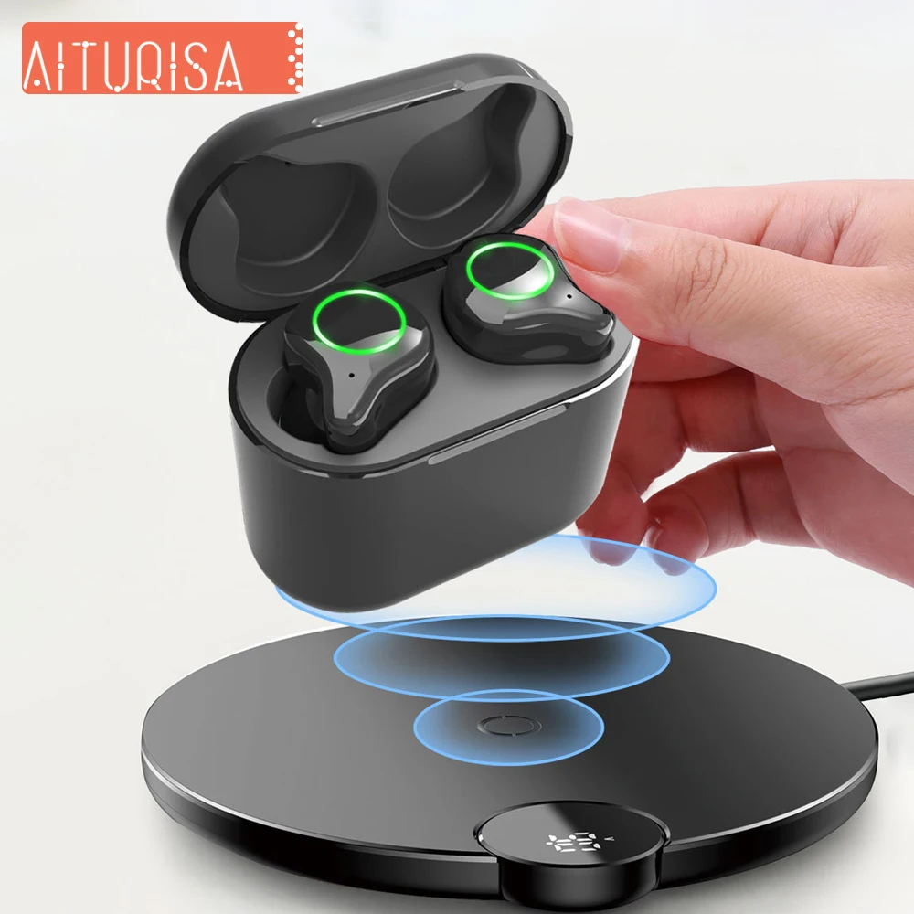 

Bluetooth 5.0 Earbud IPX5 Waterproof Noise Reduction True Wireless Earphone 6D Stereo Sound With Charging Box For iPhone Samsung