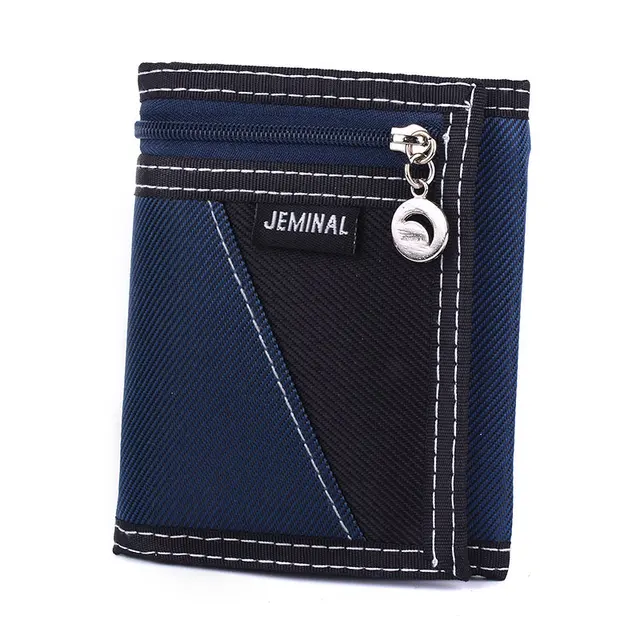 Lightweight Small Canvas Sport Wallets Mens Casual Trifold Short