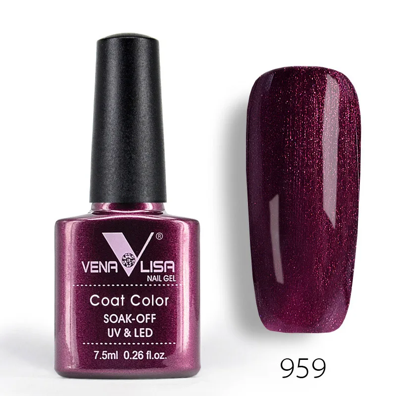 Гель- лак для дизайна ногтей Venalisa, УФ гель-лак для ногтей, 60 цветов, 7.5 мл., эмаль отмачивается - Цвет: 959