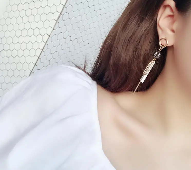 Hot Sale Earrings Geometric Circular Irregular Long Tassel Earrings Dangle Earrings For Women Drops Earrings Fashion Jewelry