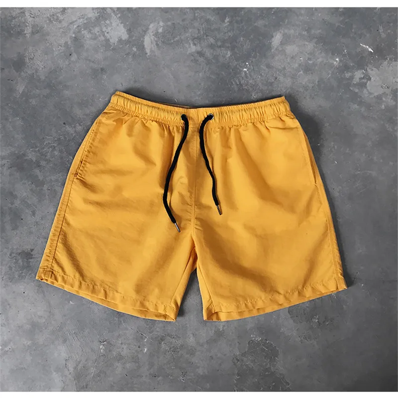 new hot sale Mens Swimwear Swim Shorts Trunks Beach Board Shorts Swimming Pants Swimsuits Mens Running Sports Surffing - Цвет: Fluorescent yellow