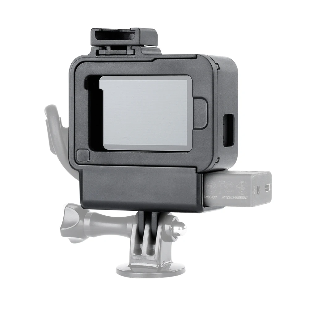 

Ulanzi V2 Vlog Case Action Camera Vlogging Cage Frame With Cold Shoe Mount For Microphone 3.5mm Mic Adapter For Gopro Hero 765