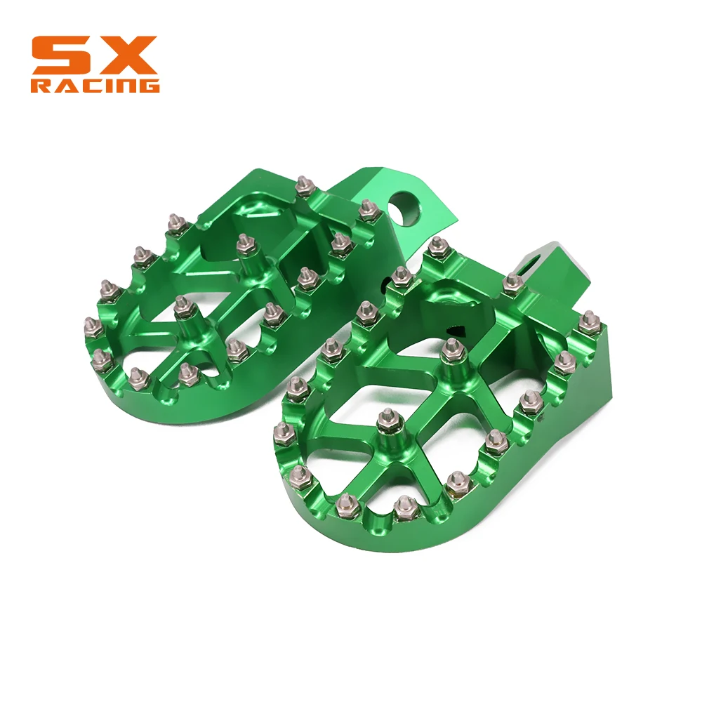 Motorcycle Aluminum Foot Pegs Footpeg Pedals FootRest For KAWASAKI