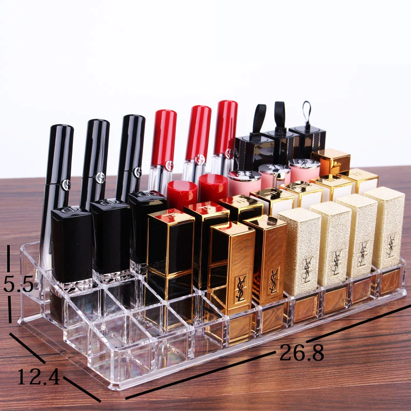 Dust-proof Acrylic lipstick Cosmetic Storage Box Visible Desktop Eyebrow Pencil Brush Makeup Stand Display Sundries Organizer Dust-proof Acrylic lipstick Cosmetic Storage Box Visible Desktop Eyebrow Pencil Brush Makeup Stand Display Sundries Organizer