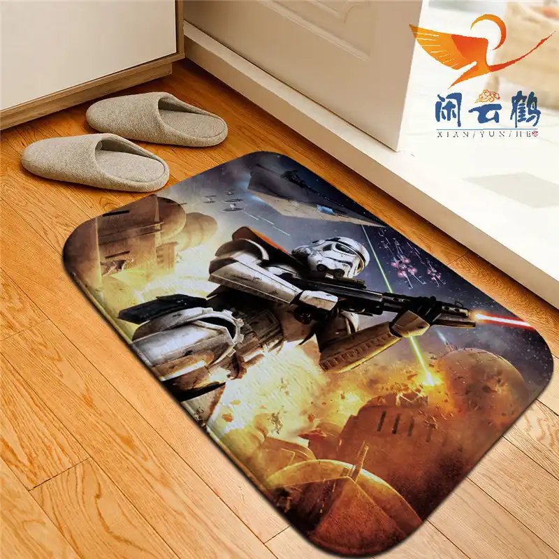 Star Wars Printed Floor Mats Anti slip Rugs Darth Vader Stormtrooper Carpets Front Door Doormat