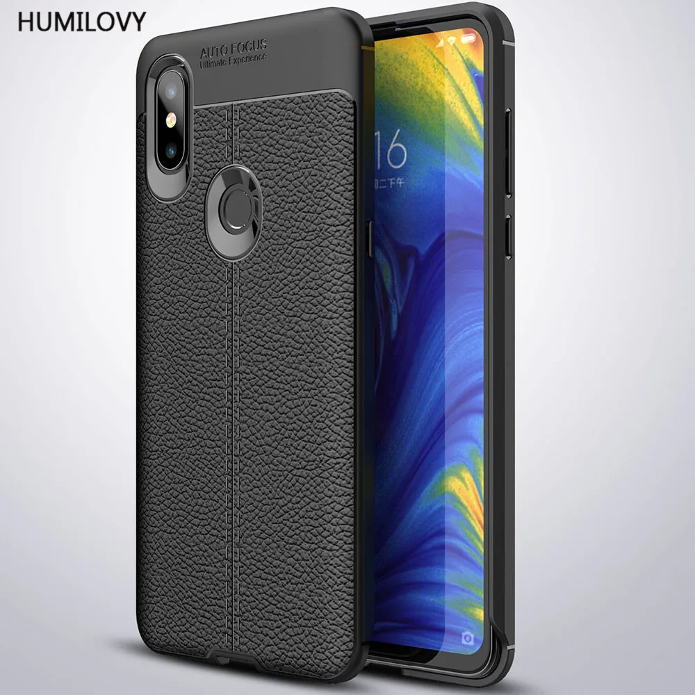 

Soft TPU Case For Capa Xiaomi Mi Mix 3 Case Leather Texture Silicone Phone Cover For Xiaomi Mi Mix 3 Coque On Xiaomi Mix 3 Case