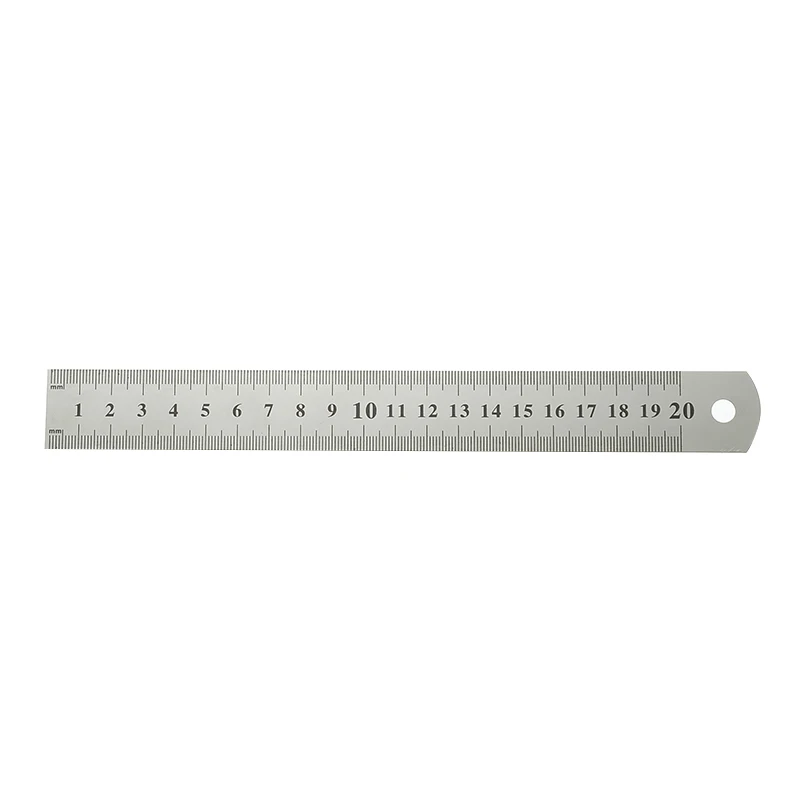 1 шт. высокое качество двусторонняя весы нержавеющая сталь прямой линейка измерительный инструмент 50 см школьные принадлежности