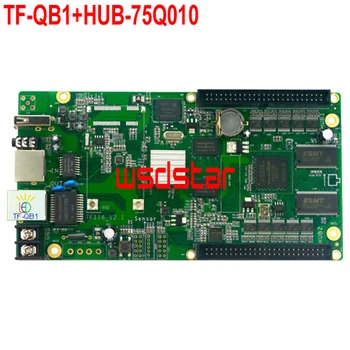 

TF TF-QB1+HUB-75Q010 USB+Network port LED controller 1024*96 10*HUB75E Full color asynchronous LED control card 2pcs/lot