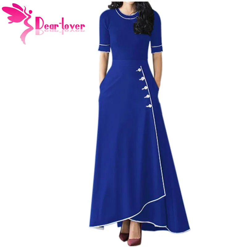 

Dear Lover High Waist Long Skirts for Women 2018 Autumn Winter Plus Size A Line Maxi Office Ladies Skirt with Pockets LC65079