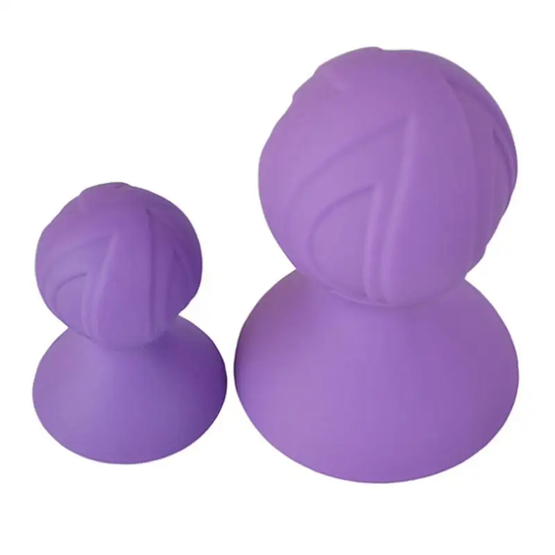 PERSONAGE Soft Silicone Nipple Suckers with Nipple Clamps Breast Pump Cupping Nipple Suction Toy for Couple