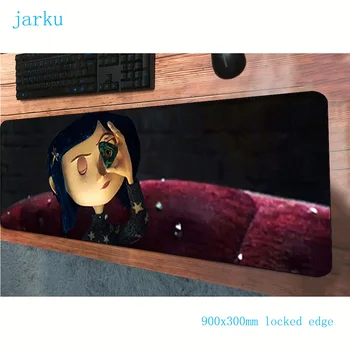 

coraline mouse pad 900x300mm mats locrkand Computer mouse mat gaming accessories High-end large mousepad keyboard games pc gamer