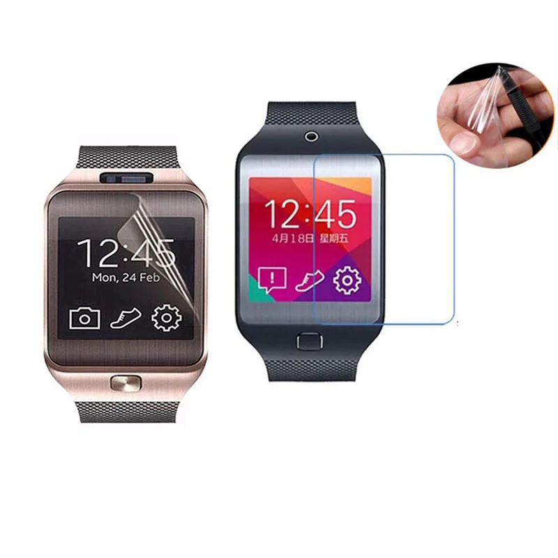 2 шт мягкая прозрачная защитная пленка для samsung gear 2 R380/gear 2 Neo R381 часы полная защитная крышка для экрана(не стекло