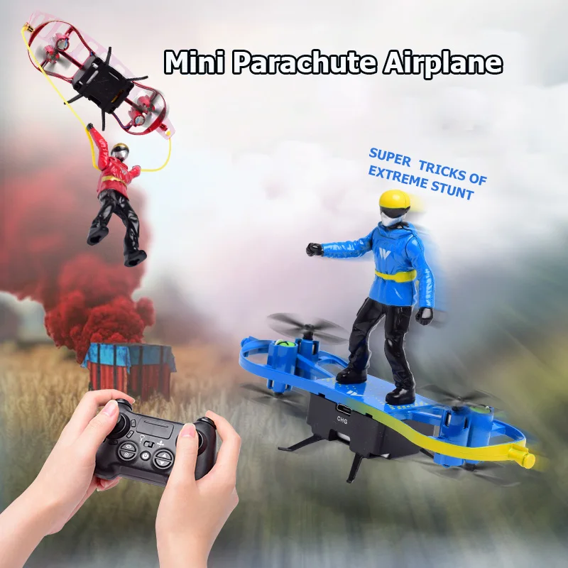 

F5 2.4G 4CH Mini RC Drone Flying Skateboard Skater Shaped Aircraft Flight Mode Altitude Hold Toys for Kids Gifts