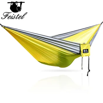 

210T Nylon Material Hammock High Quality Durable Safety Adult Hamac For Indoor Outdoor Hanging Camping Garden swing Hamak