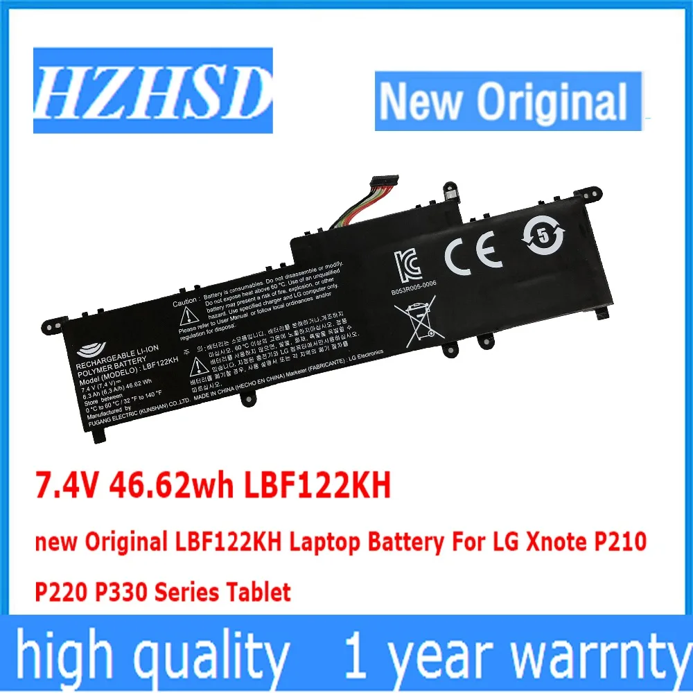 7,4 В 46.62wh LBF122KH новый оригинальный LBF122KH ноутбука Батарея для LG Xnote P210 P220 P330 серии Tablet