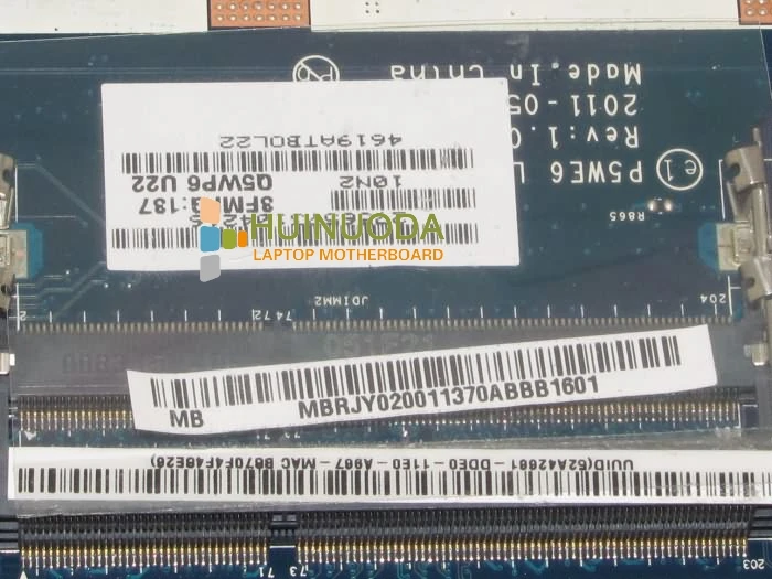 Материнская плата NOKOTION для ноутбуков Acer aspire 5250 MBRJY02001 MB. RJY02.001 DDR3 LA 7092P|laptop