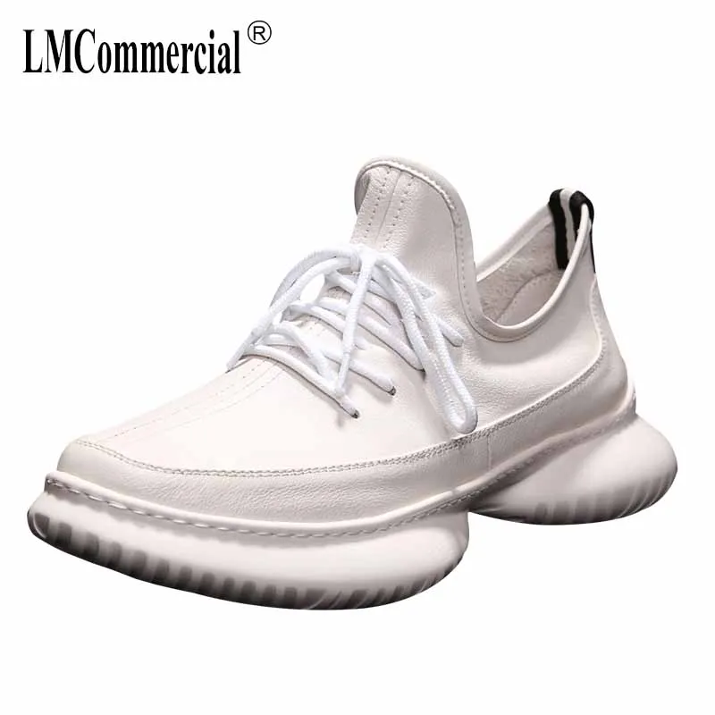 

breathable sneaker male Korean trendy white casual real leather shoes new spring autumn all-match cowhide men's Leisure shoes