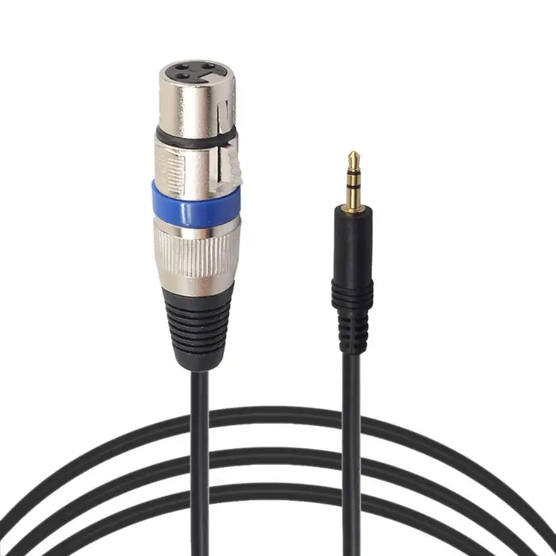 XLR 3pin Женский до 3 5 мм мужской разъем TRS аудио конвертер Кабель микрофонный