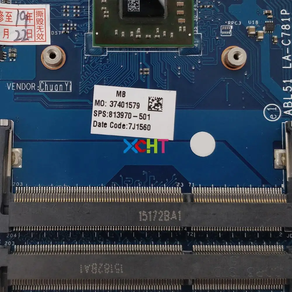 Popular  813970-501 813970-001 UMA w A8-7410 CPU ABL51 LA-C781P for HP 15-AF Series 15Z-AF000 NoteBook PC La