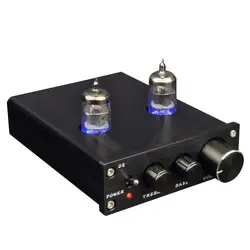 Мини 6J1 Предварительный усилитель HiFi ламповый высокая/регулировка басов аудио предусилитель аудио эквалайзер D2
