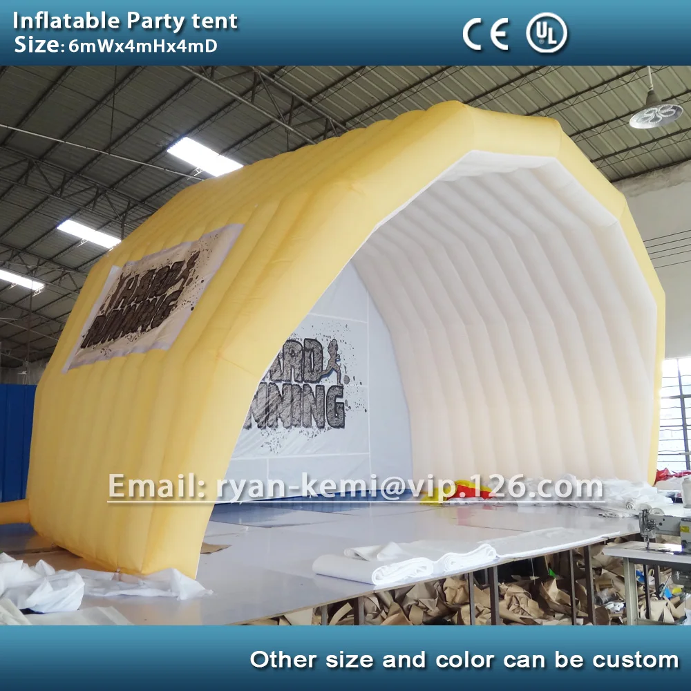6mWx4mH Inflatable party tent inflatable tent for outdoor events inflatable marquee with custom logo 2