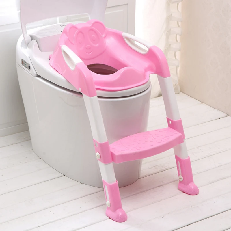 Plus Size Baby Potty Seat With Ladder Child Folding Toilet Portable